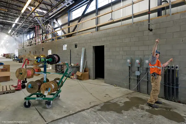 Anchorage fish hatchery construction